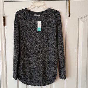 Pink Clover Charcoal Knit Top